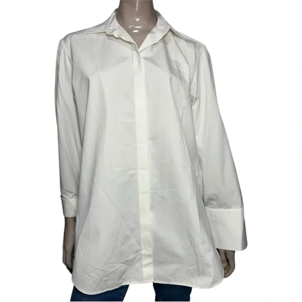 The Row Poplin Wide Cuff Shirt - Picture 1 of 4